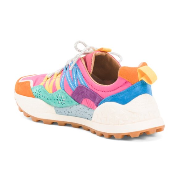 NEW FLOWER MOUNTAIN Washi Sneakers in Orange/green for women 825 12m7 - Picture 3 of 11